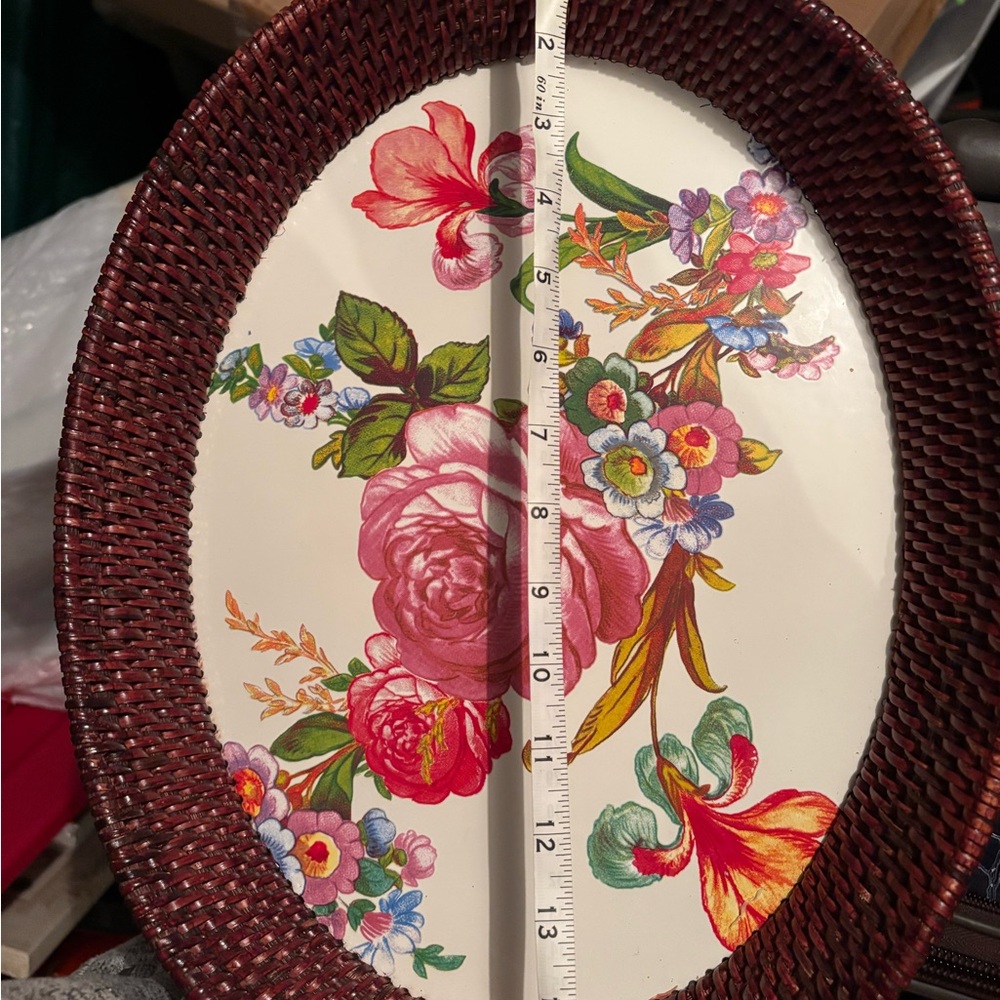 Mackenzie - Childs Rattan Serving Tray - Picture 5 of 5